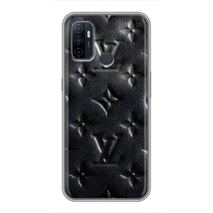 Текстурний Чохол Louis Vuitton для Оппо А53 (Чорний ЛВ)