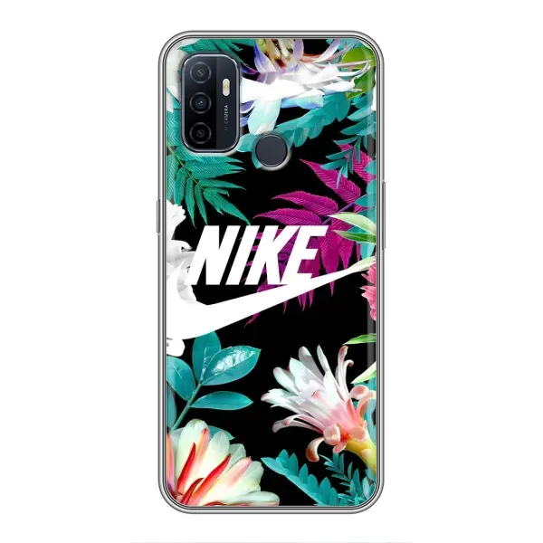 Чехол с рисунком «Цветочный Nike» для OPPO A53 Чехол с рисунком «Цветочный Nike» для OPPO A53