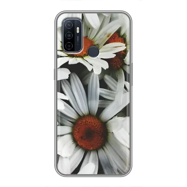 Чехол с рисунком «Цветы Ромашки» для OPPO A53 Чехол с рисунком «Цветы Ромашки» для OPPO A53