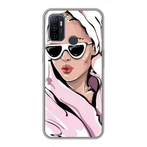 Чохол з картинкою Модні Дівчата Oppo A53 (Дівчина в халаті)