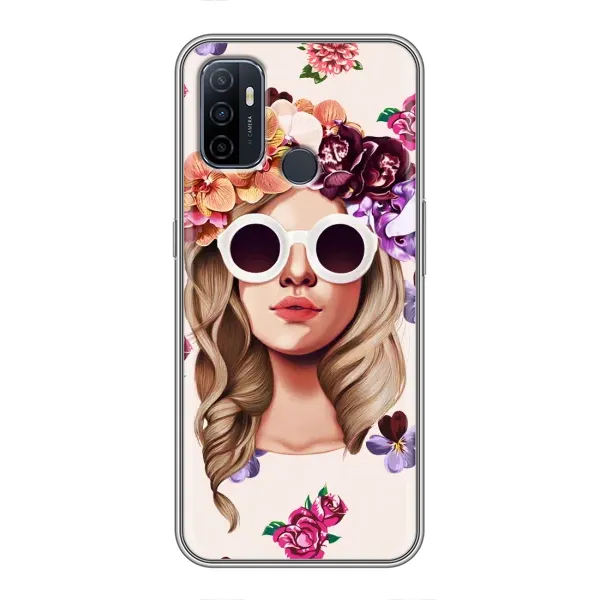Чехол с рисунком «Девушка в очках» для OPPO A53 Чехол с рисунком «Девушка в очках» для OPPO A53