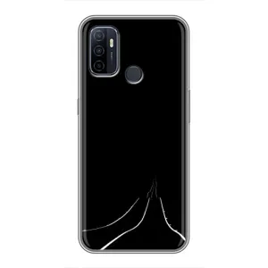 Чехол с картинками на черном фоне для Oppo A53 (Дорога)