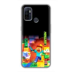 Чохли для Oppo A53 (Персонажі МайнКрафт) (Герой Майнкрафт)