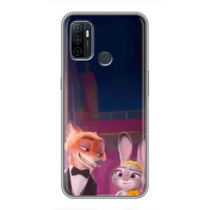 Силиконовый чехол с принтом Зоотрополіс для Oppo A53 (Главные герои)