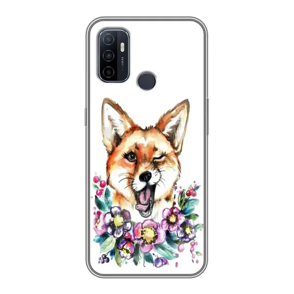 Чехол с рисунком «Хитрая лиса» для OPPO A53 Чехол с рисунком «Хитрая лиса» для OPPO A53