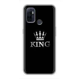 Чохол (Корона на чорному фоні) для Оппо А53 (KING)