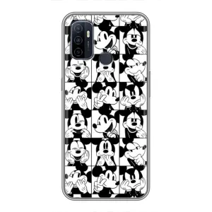 Чохли з принтом Міккі Маус на Oppo A53 (Колаж Микки Маус)