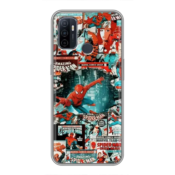Чехол с рисунком «Комиксы Человек Паук» для OPPO A53 Чехол с рисунком «Комиксы Человек Паук» для OPPO A53
