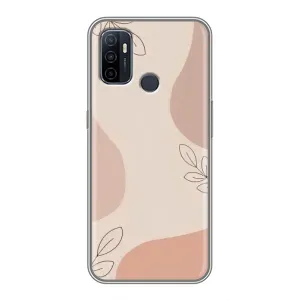 Чохол квітковий дизайн для Oppo A53 (Кориневий фон)