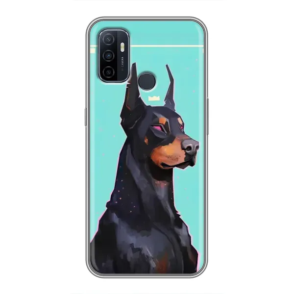 Чехол с рисунком «Король доберман» для OPPO A53 Чехол с рисунком «Король доберман» для OPPO A53
