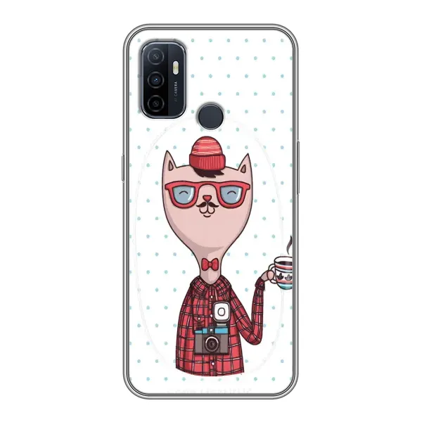 Чехол с рисунком «Кот аристократ» для OPPO A53 Чехол с рисунком «Кот аристократ» для OPPO A53