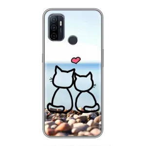 Силіконові Чохли Коханій людині для Oppo A53 (Котейки)