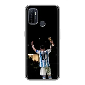 Чехлы Лео Месси Аргентина для Oppo A53 (Лео Чемпион)