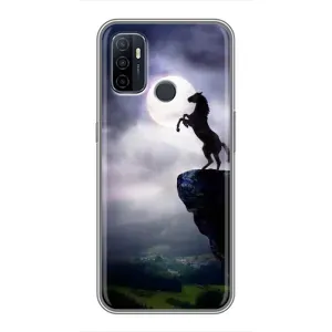 Чехлы с изображением разных животных для Oppo A53 (Лошадь)