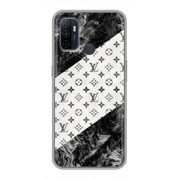 Чехол с рисунком «LV на белом» для OPPO A53