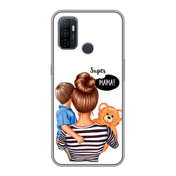 Чехол с рисунком «Мама и сын» для OPPO A53