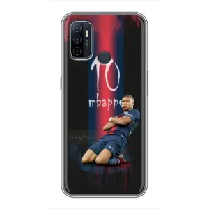 Чехол (TPU) с Футболистом на Oppo A53 (MBAPPE 10)
