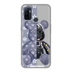 Силіконовий чохол для Oppo A53 (Ведмідь Louis Vuitton)