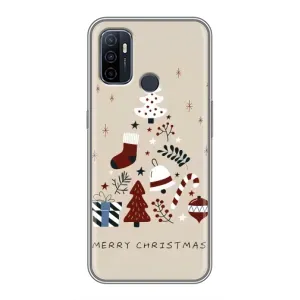 Чехол Санта Клаус для Oppo A53 (Merry Christmas)