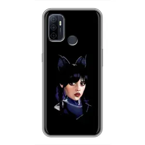 Чехлы с принтом Уэнсдей на Oppo A53 (Милая Уэнсдей)