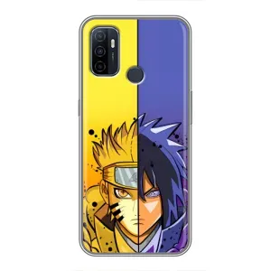 Купить Чохли на телефон з принтом Anime для Oppo A53 (Naruto Vs Sasuke)