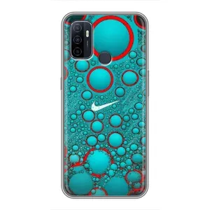 Силіконовый Чохол на Oppo A53 з картинкою НАЙК (Найк зелений)