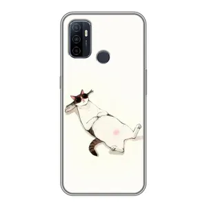 Чехол на тематику: Коты для OPPO A53 (Отдых)