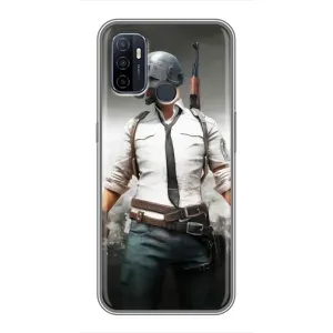 Чохол з картинкою "Герой Pubg" на Oppo A53 (Пабг)