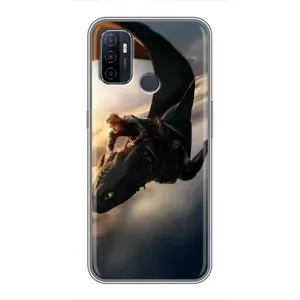 Чехол дракон Беззубик для Oppo A53 (Полет Беззубика)