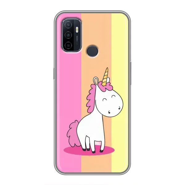 Чехол с рисунком «Радужный Единорог» для OPPO A53