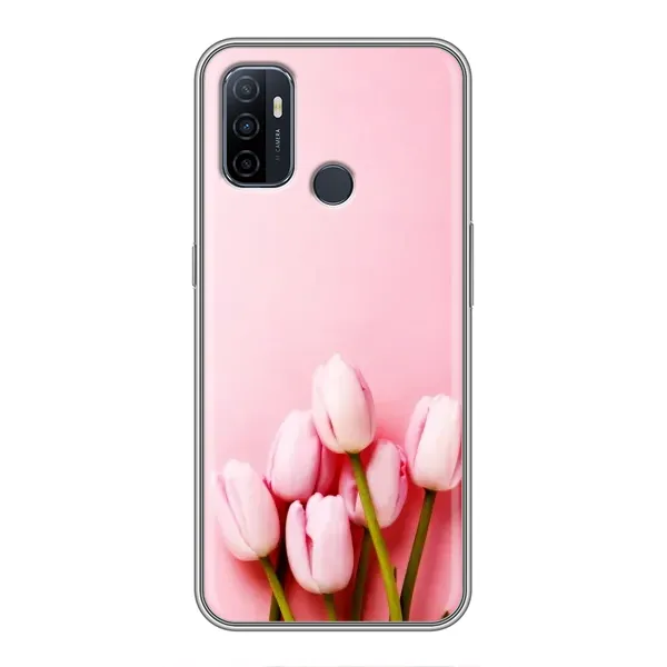 Чохол з малюнком «Рожеві тюльпани» для OPPO A53 Чохол з малюнком «Рожеві тюльпани» для OPPO A53