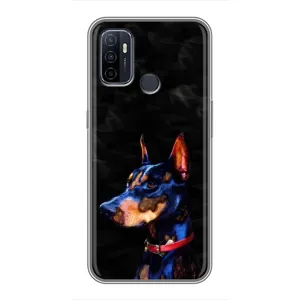 Бампер для Oppo A53 с картинкой "Песики" (Собака Мопс)