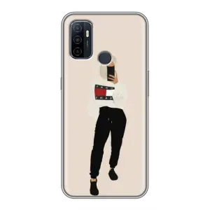 Силіконовый Чохол на Oppo A53 з картинкой Модных девушек (Стильна)