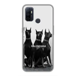 Чехол ДОБЕРМАН для Oppo A53 (Три добермана)