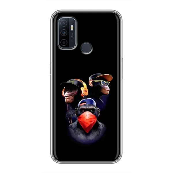 Чехол с рисунком «Три обезьяны» для OPPO A53 Чехол с рисунком «Три обезьяны» для OPPO A53