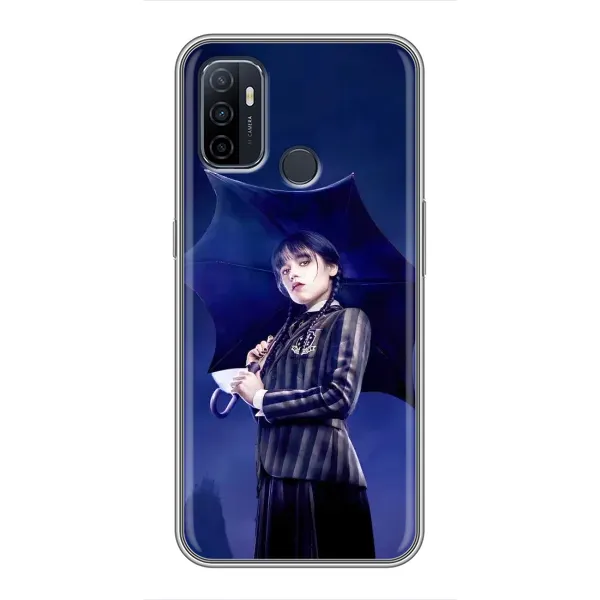 Чехол с рисунком «Уэнсдей с зонтом» для OPPO A53 Чехол с рисунком «Уэнсдей с зонтом» для OPPO A53