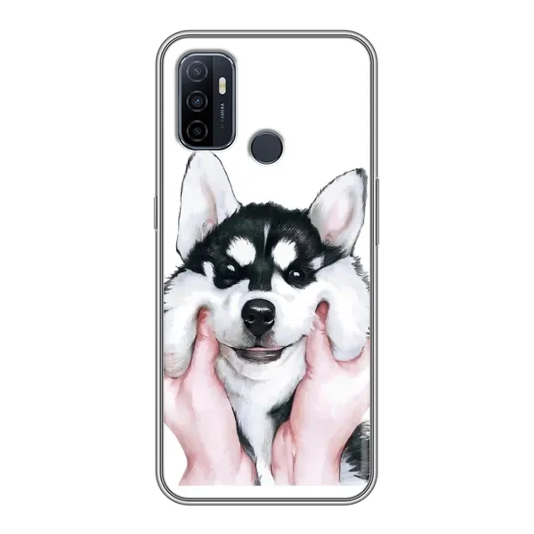 Чехол с рисунком «Собака Хаски» для OPPO A53 Чехол с рисунком «Собака Хаски» для OPPO A53