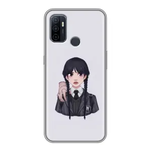Чехлы с принтом Уэнсдей на Oppo A53 (Вещь Венсдей)