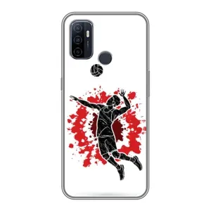 Чехлы с принтом Спортивная тематика для Oppo A53 (Волейболист)