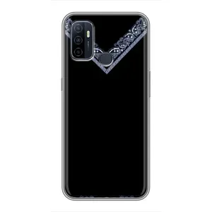 Силиконовый Чехол на Oppo A53 (Воротник вышиванки)