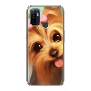 Чехол (ТПУ) Милые собачки для Oppo A53 (Йоршенский терьер)