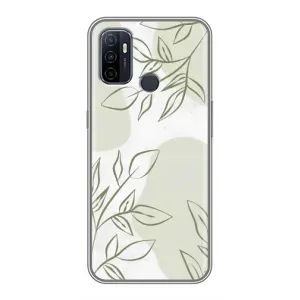 Чохол квітковий дизайн для Oppo A53 (Зелений дизайн)