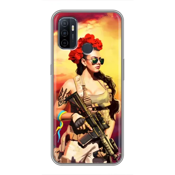 Чехол с рисунком «Женщина солдат» для OPPO A53 Чехол с рисунком «Женщина солдат» для OPPO A53