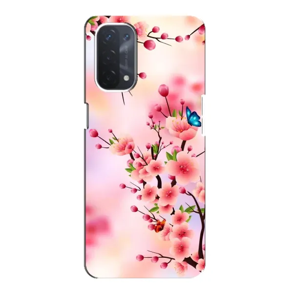 Чехол с рисунком «Бабочки на сакуре» для OPPO A54 (5G) Чехол с рисунком «Бабочки на сакуре» для OPPO A54 (5G)