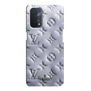 Текстурний Чохол Louis Vuitton для Оппо А54 (5G) (Білий ЛВ)