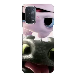 Чехол дракон Беззубик для Oppo a54 (5G) (Беззубик и Дневная Злость)