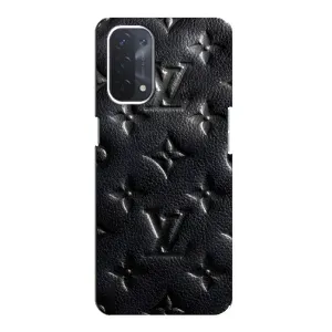 Текстурний Чохол Louis Vuitton для Оппо А54 (5G) (Чорний ЛВ)
