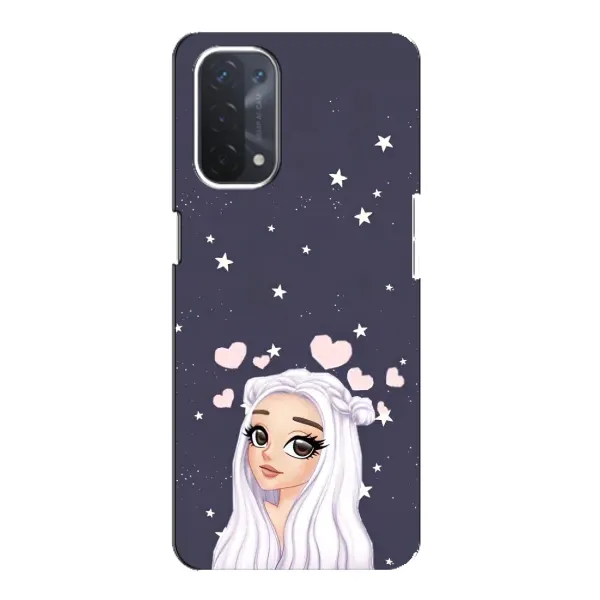 Чехол с рисунком «Девушка и сердечки» для OPPO A54 (5G) Чехол с рисунком «Девушка и сердечки» для OPPO A54 (5G)