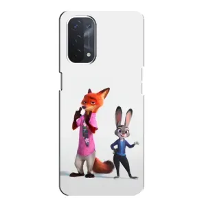 Силиконовый чехол с принтом Зоотрополіс для Oppo a54 (5G) (Джуди и Ник)