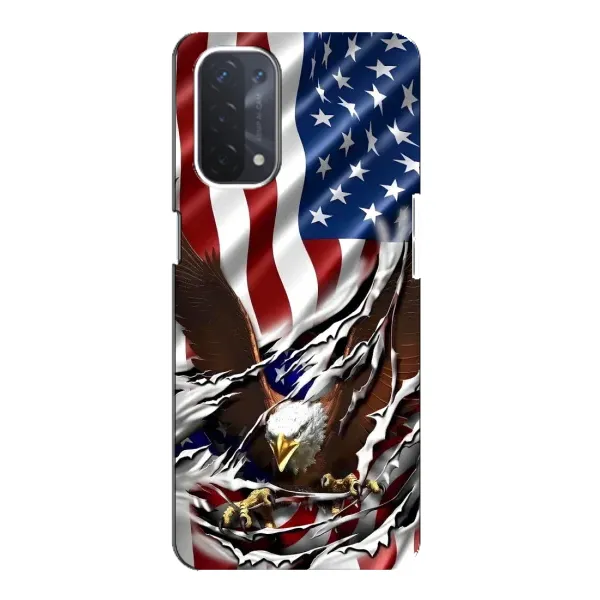 Чехол с рисунком «Флаг USA» для OPPO A54 (5G)